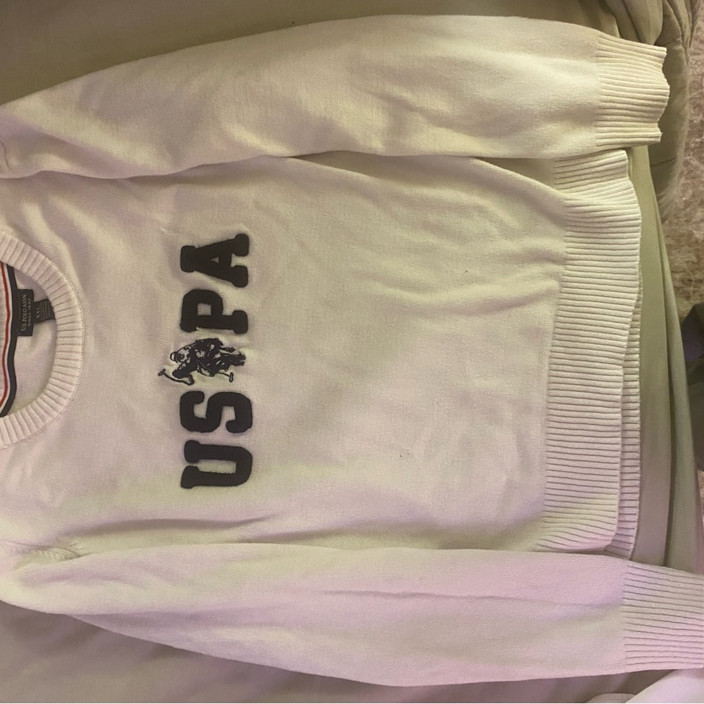 U.S. Polo Assn. White Sweater UNISEX